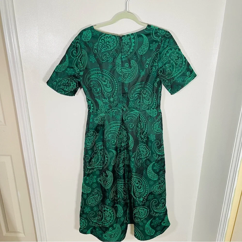 JessaKae Green Paisley Midi Dress - Picture 6 of 8